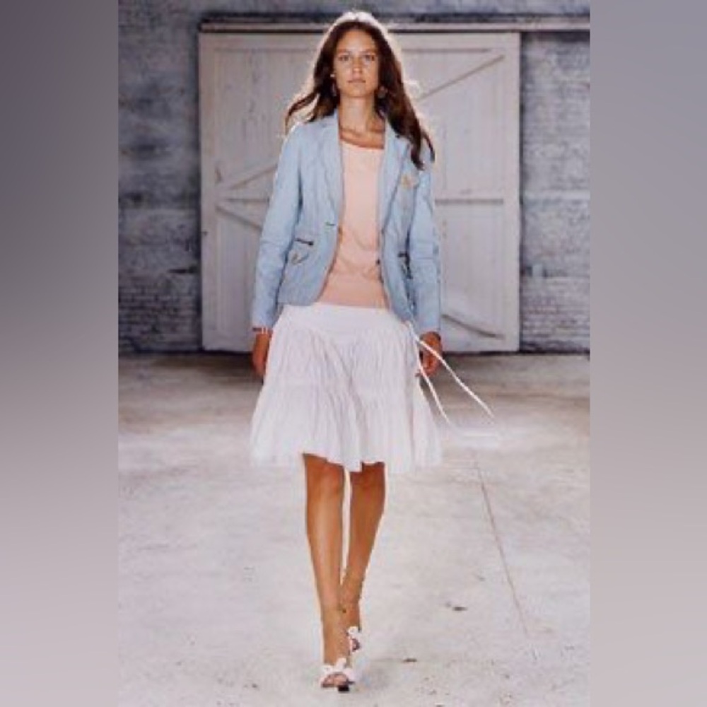 Vintage Marc by Marc Jacobs SS02 white eyelet tiered skirt